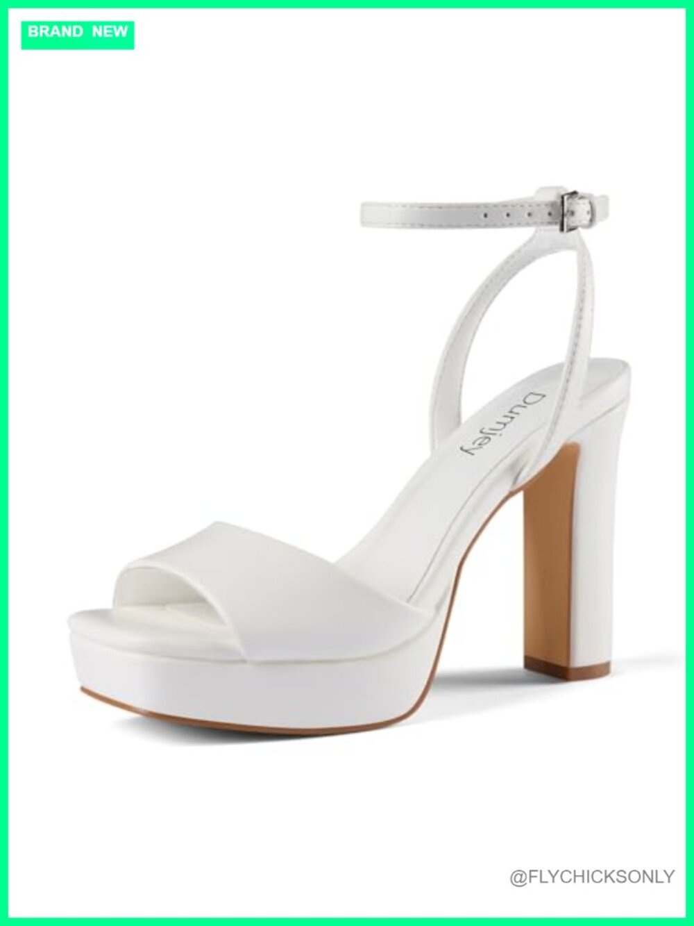Platform Chunky Heel Open Toe Ankle Strap Sandals